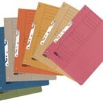 ELBA snelhechtmap van karton, geel, 6 en 8 cm. ponsing