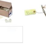 APLI hanglabel, 125 x 63 mm, neutraal, beige, met draad