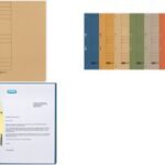 ELBA snelhechtmap van karton, rood, volledig voorplat