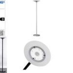 UNiLUX LED-staande lamp VARIAGLASS, zwart