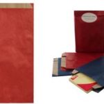 APLI geschenkzak / fourniturenzak van kraftpapier, (B)180 x (H)350 mm, blauw