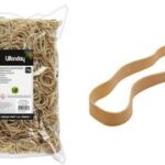 Wonday elastieken, naturel, B: 5 mm, Diam.: 45 mm, 1.000 g