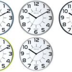 UNiLUX wandklok/quartz uurwerk ´POP´, diameter: 300 mm, zilver