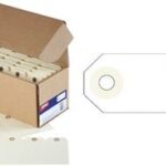 APLI hanglabel, 120 x 57 mm, neutraal, beige, zonder draad