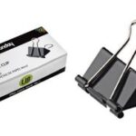 Wonday Foldback-papierklem/brievenklem, (B)25 mm, klemwijdte 8 mm, zwart, 12 st.