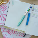 BIC drukbalpen 4 Colours Fun, lichtblauw/wit, 0,32 mm