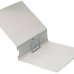 LEITZ Archief-ordner, DIN A4, van lederlook karton, grijs