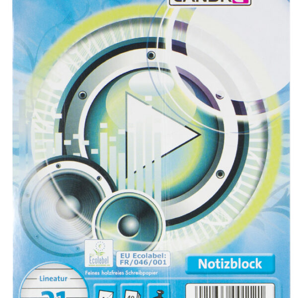 LANDRÉ Spiraalblok, DIN A6, 40 vel, gelinieerd