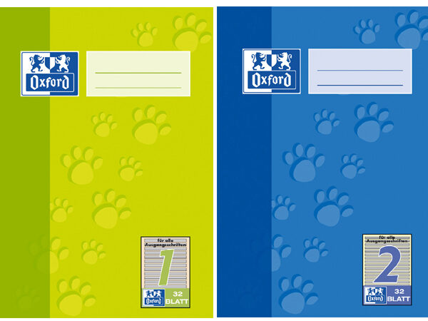 Oxford schoolschrift, DIN A5, liniatuur 1 / gelinieerd, 32 vel, lichtgroen