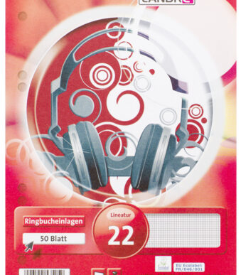 LANDRÉ ringbandinterieur ´pro terra´ DIN A5, 50 vel, geruit