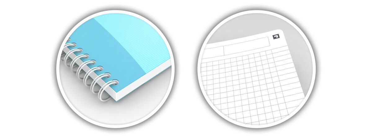 Oxford spiraalblok ´My Colours´, DIN A5, geruit, 90 vel