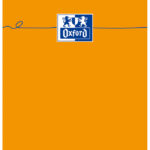 Oxford notitieblock, 85 x 120 mm, geruit, 80 vel, oranje