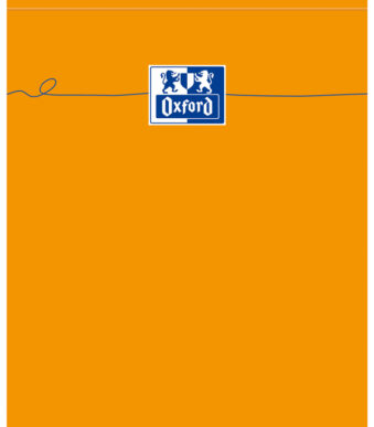 Oxford notitieblock, DIN A4, Seyès, 80 vel, oranje