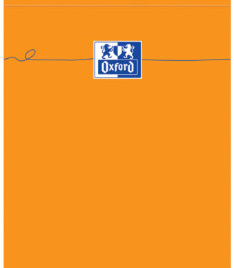 Oxford notitieblock, 210 x 315, geruit, 80 vel, oranje