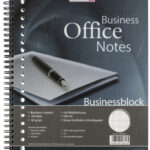 LANDRÉ Businessblock met spiraal, A4, 100 vel, geruit