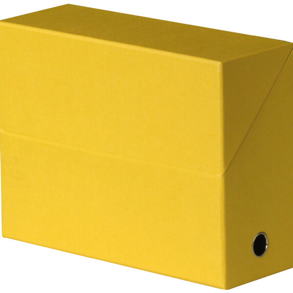 Oxford documentenmap, van golfkarton, geel