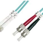 DIGITUS LWL Patchkabel, 2 x ST - LC-Duplex, OM3, 1,0 m