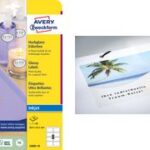 AVERY inkjet etiketten Glossy, 63,5 x 46,6 mm, 10 vel A4, permanent, wit