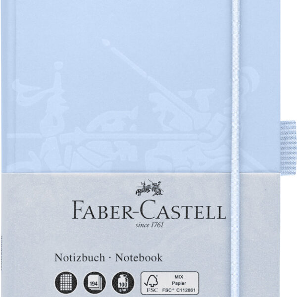FABER-CASTELL notitieboek, DIN A6, geruit, lichtblauw