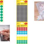 AVERY markeringspunten, rond 12 mm, fluor rood, permanent, handschrift