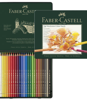 FABER-CASTELL kleurpotlood POLYCHROMOS, 24 in blikken doosje