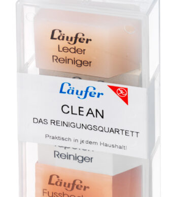 Läufer CLEAN - Reinigingskwartet, in transparante box