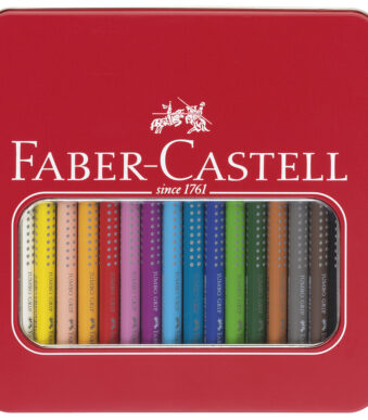 FABER-CASTELL driehoekig kleurpotlood Jumbo GRIP, 16 stuks in etui
