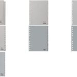 DURABLE kunststof tabbladen, cijfers, A4, 5-delig, 1 - 5, grijs