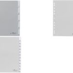 DURABLE kunststof tabbladen, PP, dikte: 0,12 mm, 5-delig