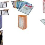 DURABLE informatiepaneel SHERPA, DIN A4, rand: donkerblauw