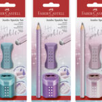 FABER-CASTELL potloodset Jumbo GRIP SPARKLE, assorti
