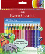 FABER-CASTELL driehoekige kleurpotloden Colour GRIP, 48 stuks in etui