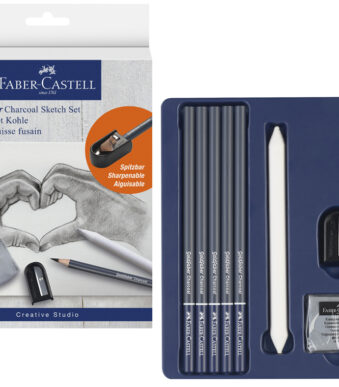 FABER-CASTELL tekenset GOLDFABER CHARCOAL, 8-delig
