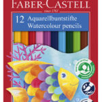 FABER-CASTELL kleurpotloden kinder-aquarel, 12 stuks in doosje