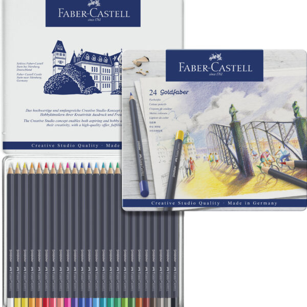 FABER-CASTELL kleurpotlood GOLDFABER, 24 in blikken doosje
