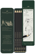 FABER-CASTELL potlood PITT GRAPHITE Mat, 6 stuks in etui