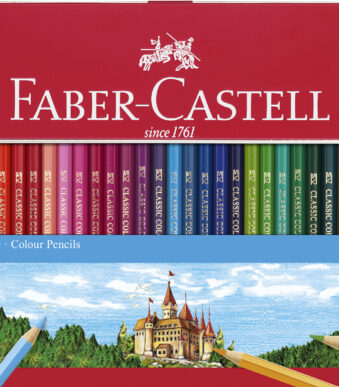 FABER-CASTELL zeshoekig kleurpotlood CASTLE, 36 stuks in blikje
