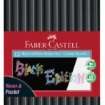 FABER-CASTELL driehoekige kleurpotloden Black Edition, 12 stuks in etui