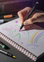 FABER-CASTELL viltstiften Black Edition Pastel, 6 stuks in etui