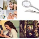 WEDO loep-pincet ´Trizette´, met LED-licht, zilver