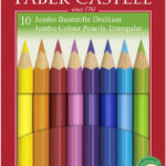 FABER-CASTELL driehoekig kleurpotlood Jumbo, 10 stuks in doosje