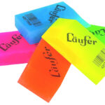 Läufer kunststof vlakgum doorschijnend, assorti