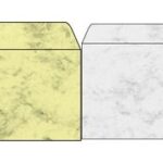 sigel envelop, 110 x 220 mm, gegomd, marmer grijs, 90 g/m2