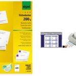 sigel visitekaartjes, 85 x 55 mm, 185 g/m2, hoogwit