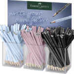 FABER-CASTELL potlood GRIP SPARKLE Harmony, 3 kokers à 48 stuks