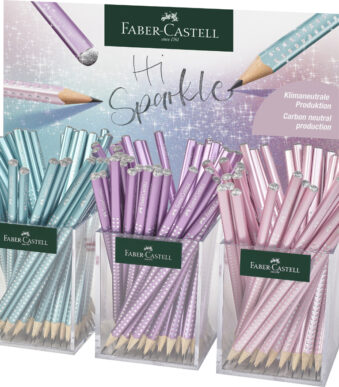 FABER-CASTELL potlood GRIP SPARKLE Cosmic, 3x 48 stuks in display