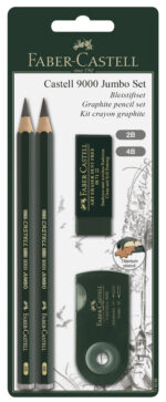 FABER-CASTELL potlood CASTELL 9000 Jumbo, 5,3 mm, tekenset