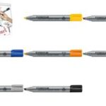 STAEDTLER Lumocolor Flipovermarker 356B, wigpunt, 2-5 mm, zwart