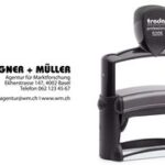 trodat reserve stempelkussen 6/55, zwart, dubbelpak