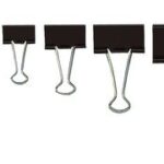 WEDO Foldback-papierklem/brievenklem, (B)19 mm, klemwijdte 7 mm, zwart, 12 st.